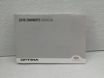 compare product 2016 Kia Optima Owners Manual Book Guide OEM Used Auto Parts