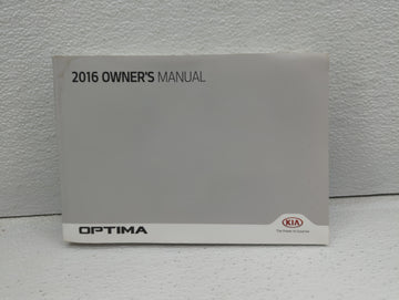 2016 Kia Optima Owners Manual Book Guide OEM Used Auto Parts - Oemusedautoparts1.com