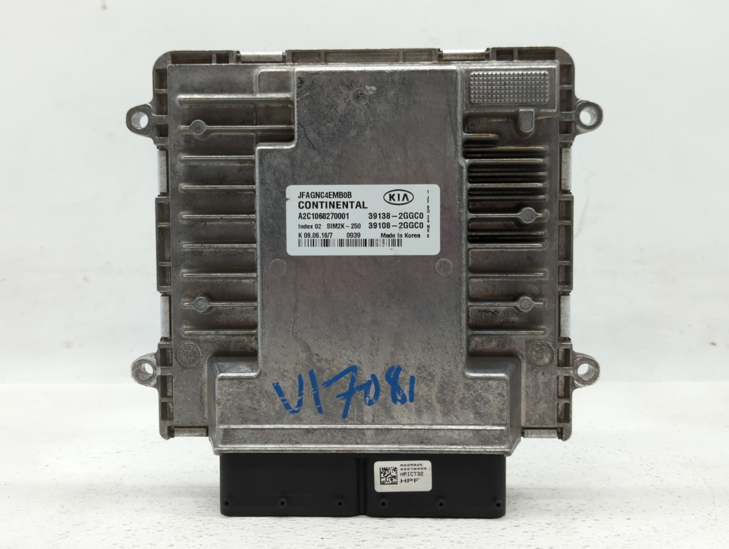 2016-2018 Kia Optima PCM Engine Control Computer ECU ECM PCU OEM P/N:39108-2GGC0 39138-2GGC0 Fits Fits 2016 2017 2018 OEM Us