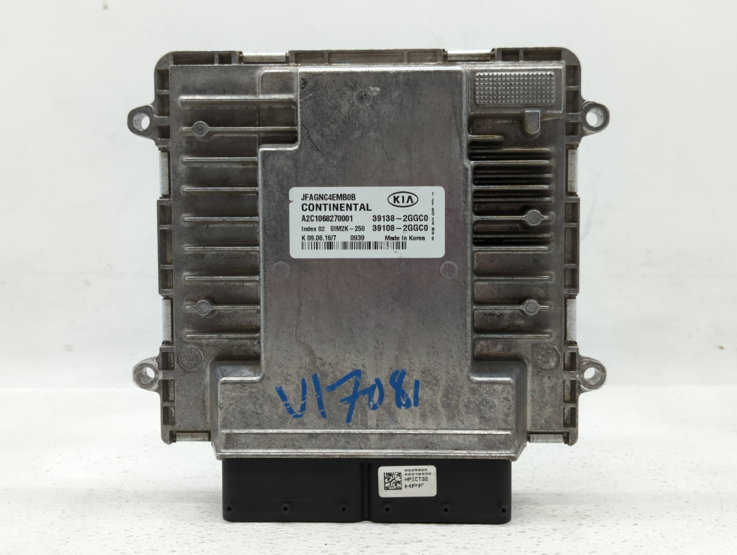 2016-2018 Kia Optima PCM Engine Control Computer ECU ECM PCU OEM P/N:39108-2GGC0 39138-2GGC0 Fits Fits 2016 2017 2018 OEM Us
