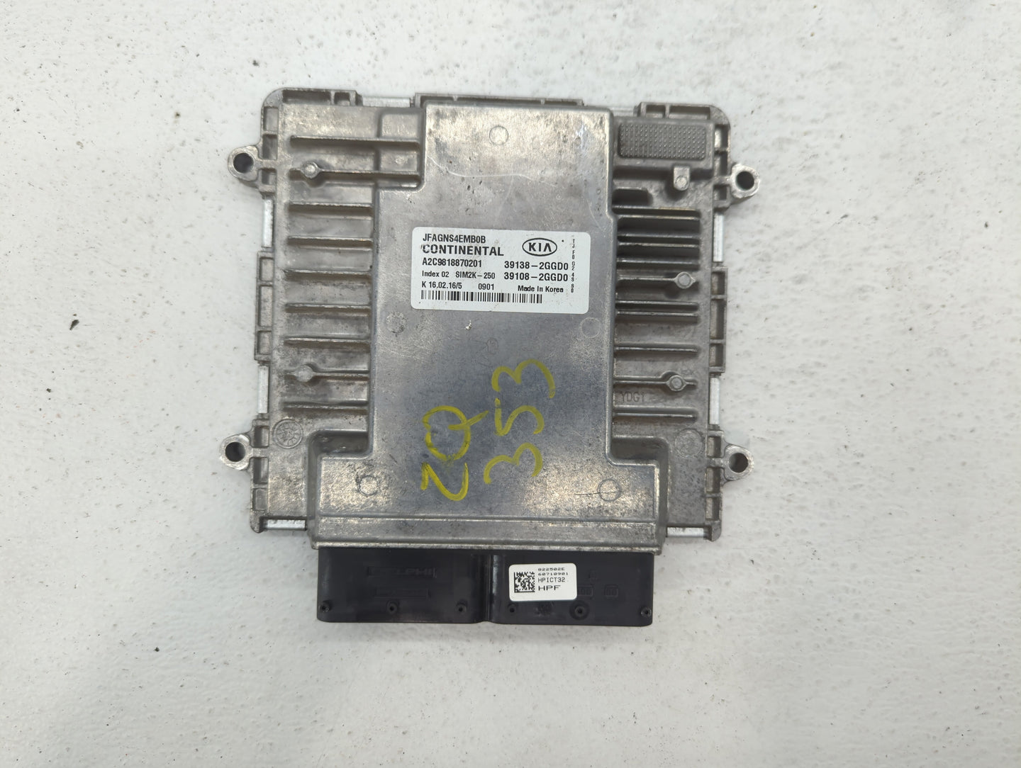 2016-2018 Kia Optima PCM Engine Control Computer ECU ECM PCU OEM P/N:39138-2GGD0 39108-2GGD0, 39108-2GGC0 Fits Fits 2016 201