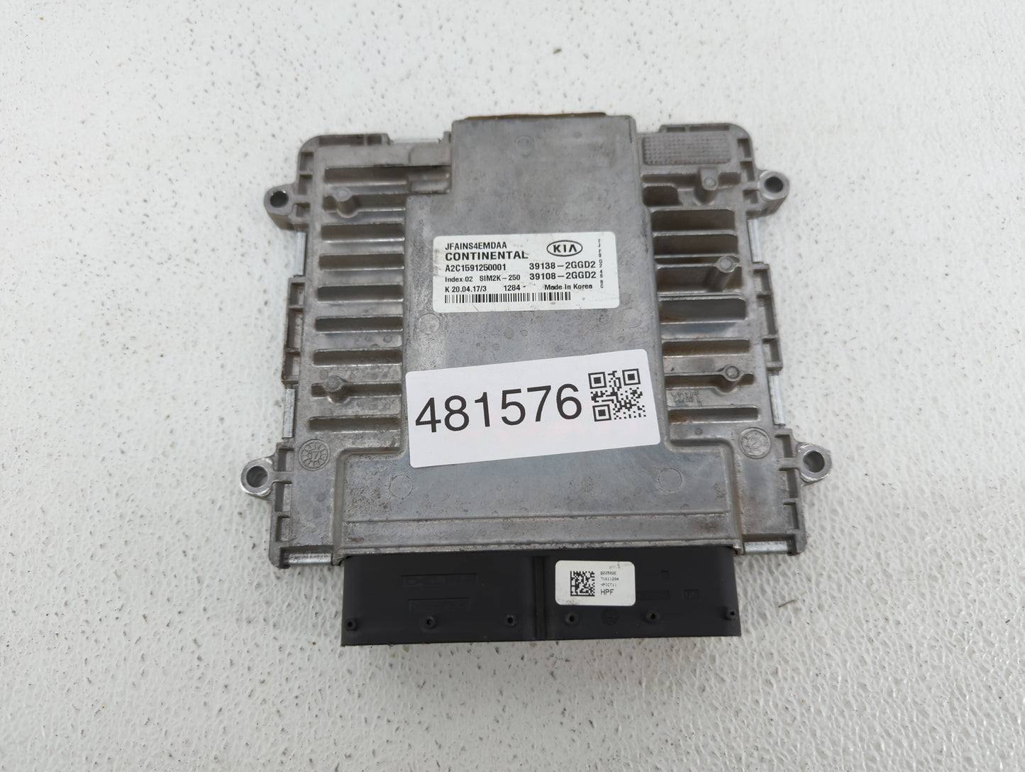 2016-2018 Kia Optima PCM Engine Control Computer ECU ECM PCU OEM P/N:39108-2GGD2 39138-2GDD2, 39138-2GGD0 Fits Fits 2016 201
