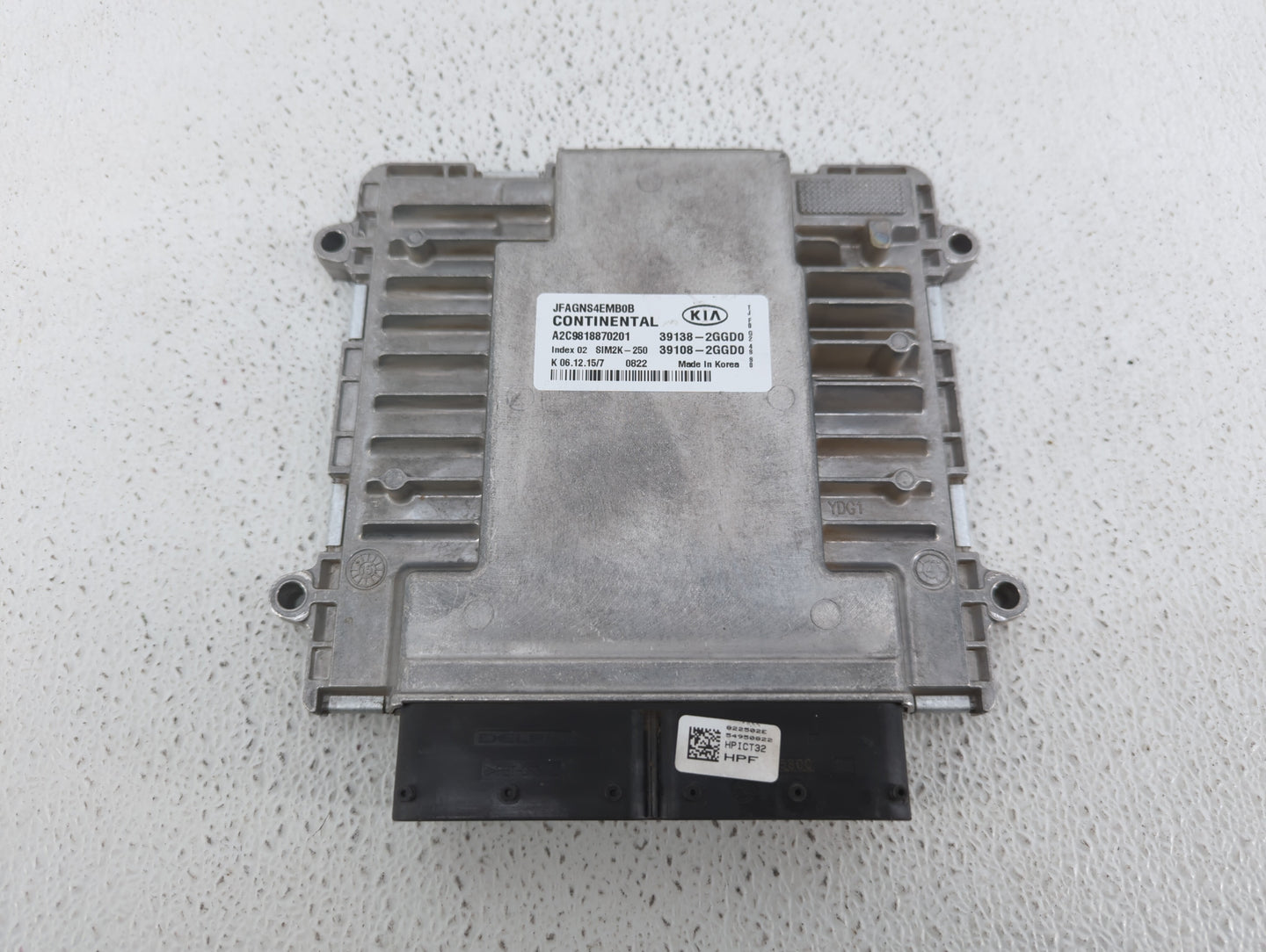 2016-2018 Kia Optima PCM Engine Control Computer ECU ECM PCU OEM P/N:39108-2GGD0 39138-2GGD0, 39138-2GGD2 Fits Fits 2016 201