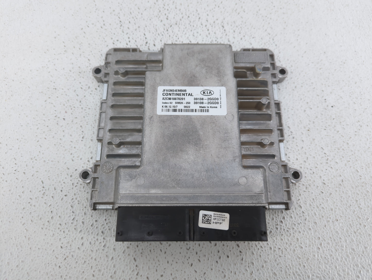 2016-2018 Kia Optima PCM Engine Control Computer ECU ECM PCU OEM P/N:39108-2GGD0 39138-2GGD0, 39138-2GGD2 Fits Fits 2016 201