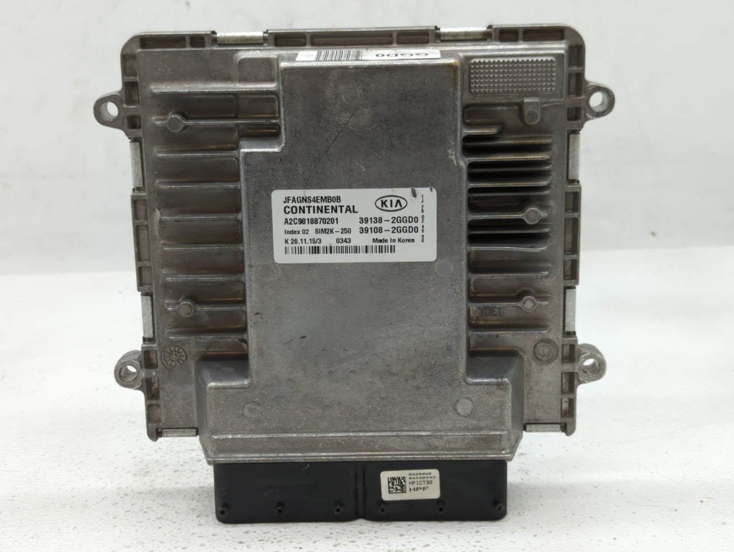 2016-2018 Kia Optima PCM Engine Control Computer ECU ECM PCU OEM P/N:39108-2GGD0 39138-2GGD0, 39138-2GGD2 Fits Fits 2016 201