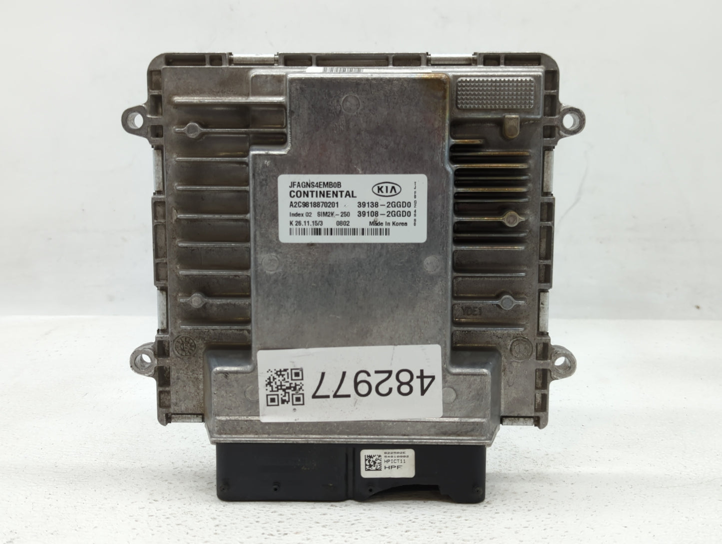 2016-2018 Kia Optima PCM Engine Control Computer ECU ECM PCU OEM P/N:39108-2GGD0 39138-2GGD0, 39138-2GGD2 Fits Fits 2016 201