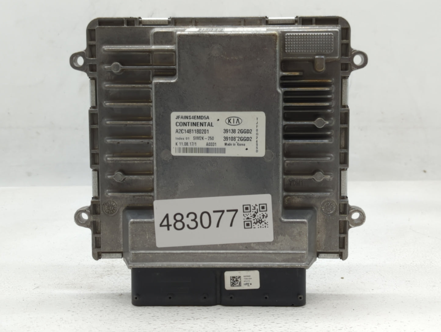 2016-2018 Kia Optima PCM Engine Control Computer ECU ECM PCU OEM P/N:39108-2GGD0 39138-2GGD0, 39138-2GGD2 Fits Fits 2016 201