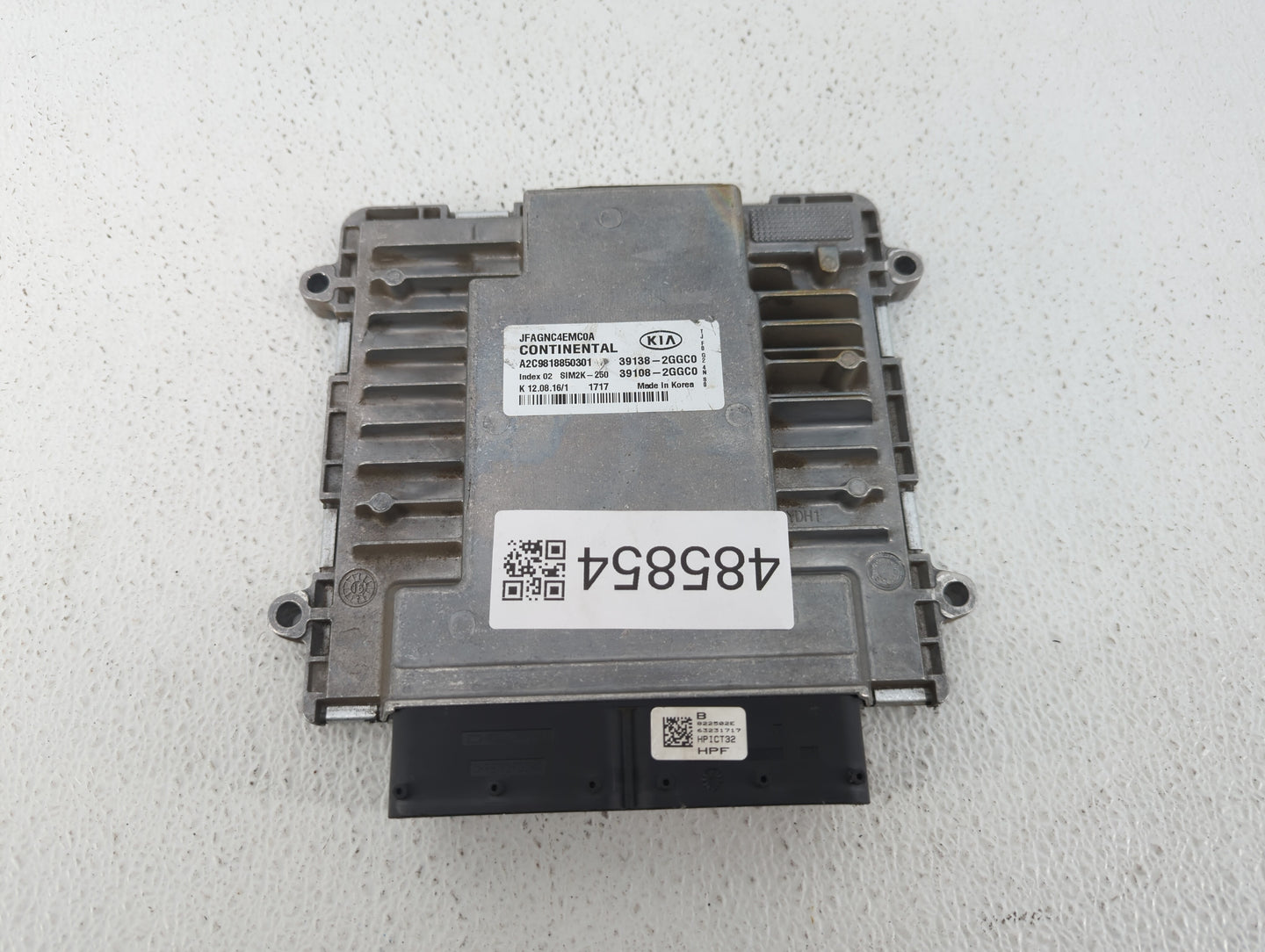 2016-2018 Kia Optima PCM Engine Control Computer ECU ECM PCU OEM P/N:39138-2GGC0 39108-2GGC0, 39108-2GGD2 Fits Fits 2016 201