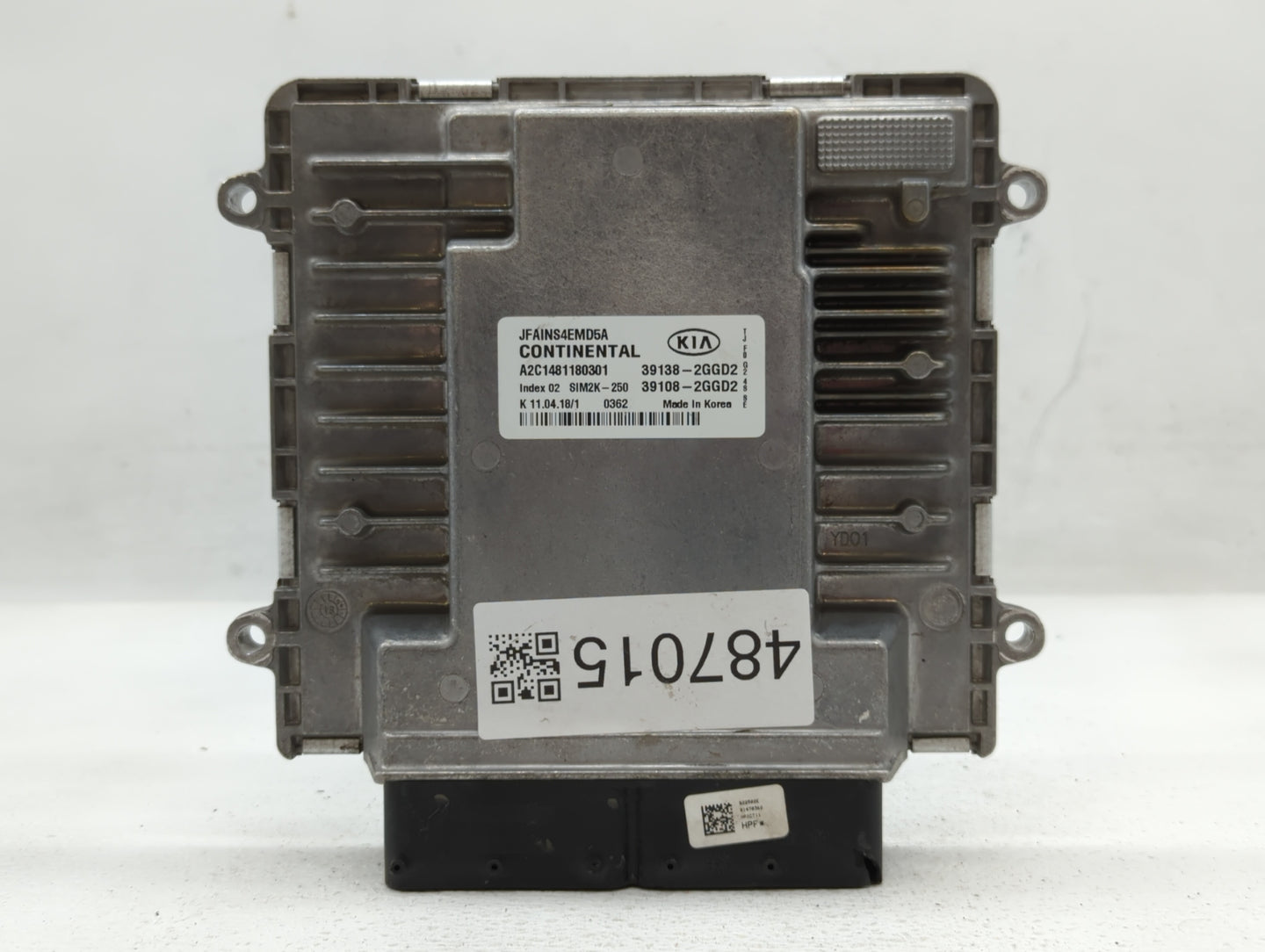2016-2018 Kia Optima PCM Engine Control Computer ECU ECM PCU OEM P/N:39138-2GGC0 39108-2GGC0, 39108-2GGD2 Fits Fits 2016 201