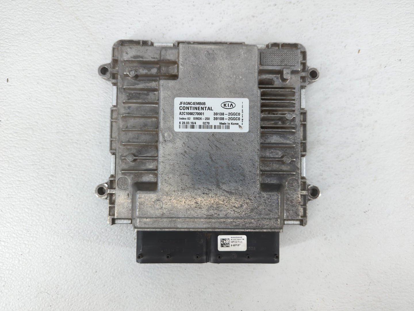 2016-2018 Kia Optima PCM Engine Control Computer ECU ECM PCU OEM P/N:39138-2GGC0 39108-2GGC0, 39108-2GGD2 Fits Fits 2016 201