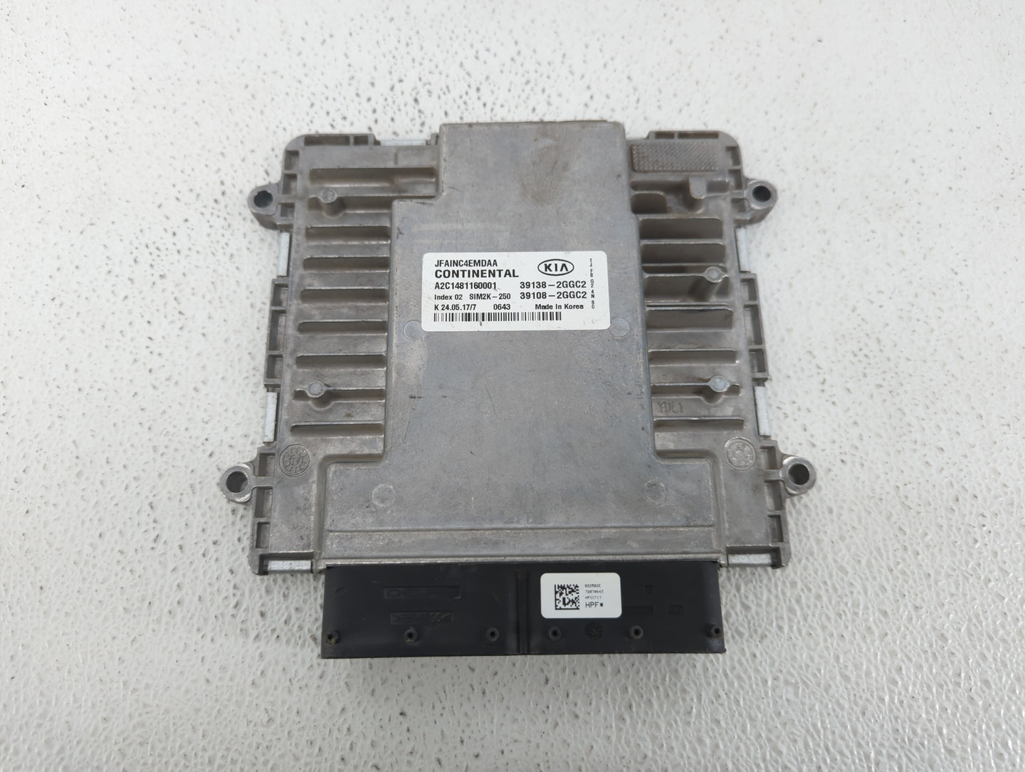 2016-2018 Kia Optima PCM Engine Control Computer ECU ECM PCU OEM P/N:39138-2GGC0 39108-2GGC0, 39108-2GGD2 Fits Fits 2016 201