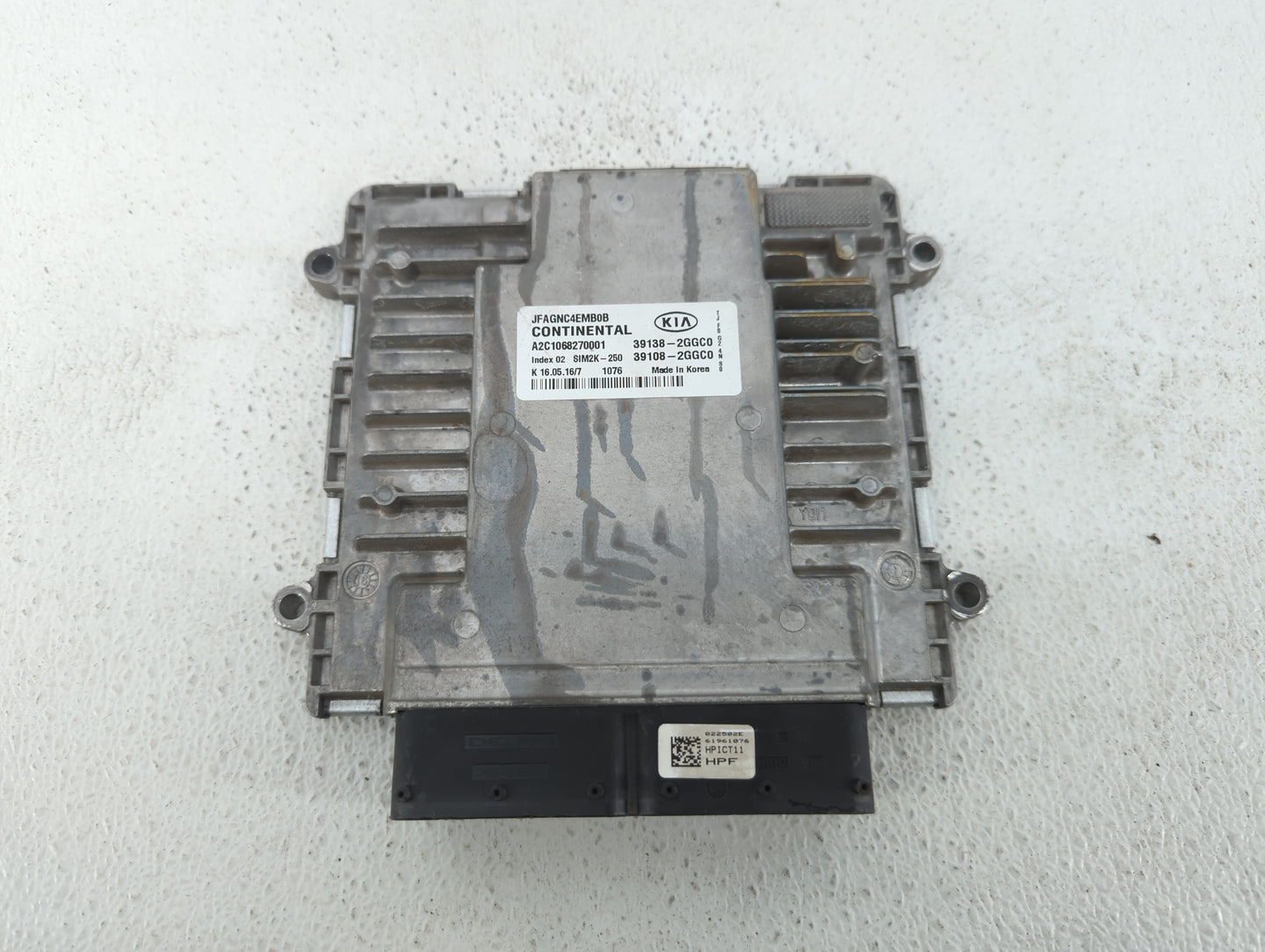 2016-2018 Kia Optima PCM Engine Control Computer ECU ECM PCU OEM P/N:39138-2GGC0 Fits Fits 2016 2017 2018 OEM Used Auto Part