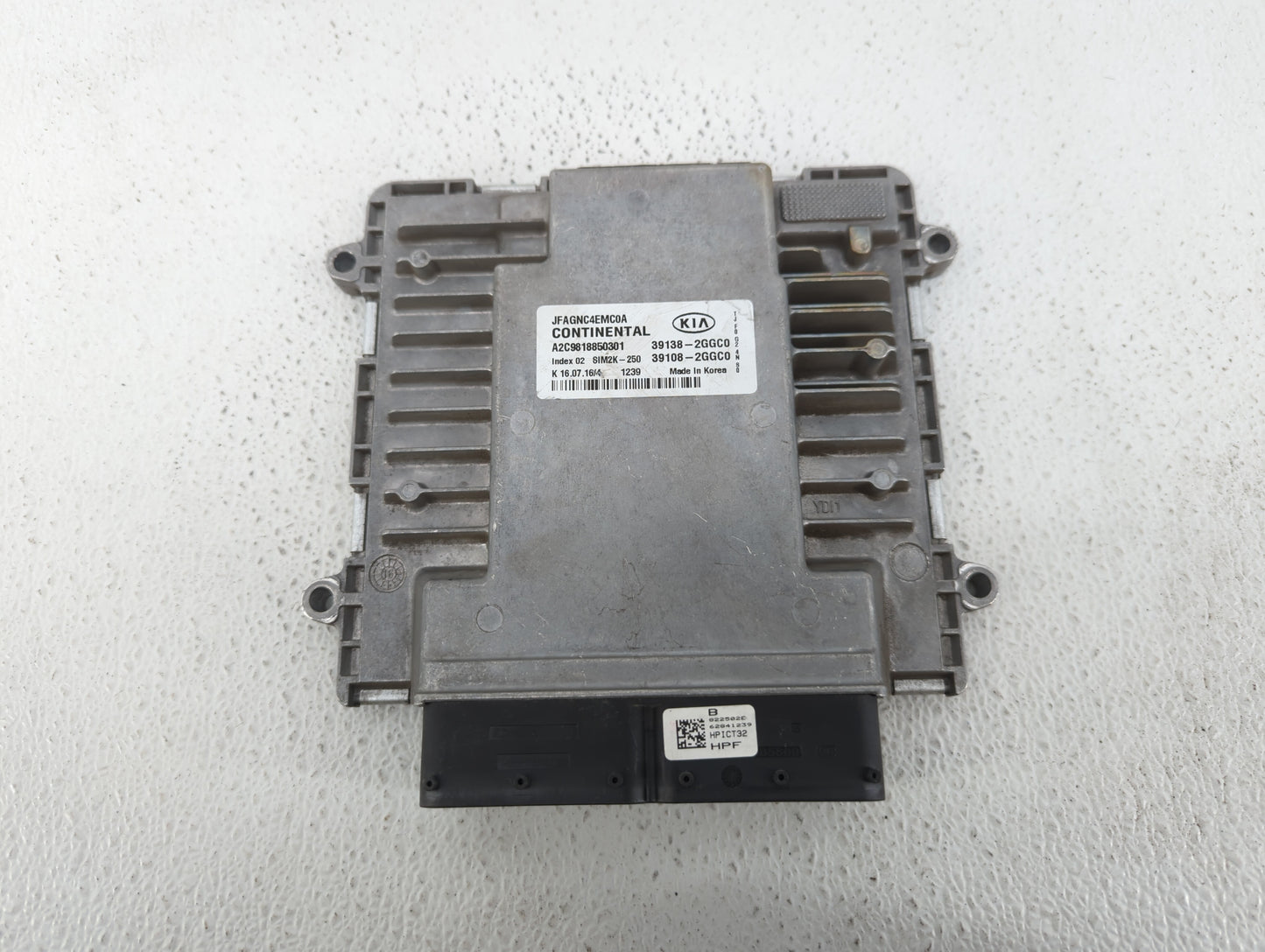 2016-2018 Kia Optima PCM Engine Control Computer ECU ECM PCU OEM P/N:39108-2GGC0 39138-2GGC0, 39108-2GGC2 Fits Fits 2016 201
