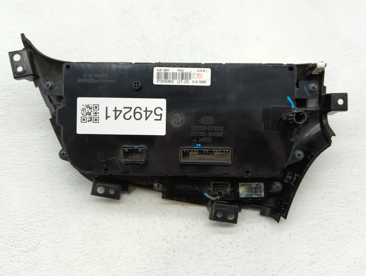 2014-2016 Kia Optima Climate Control Module Temperature AC/Heater Replacement P/N:972504UCF0 972504UBG0 Fits Fits 2014 2015 