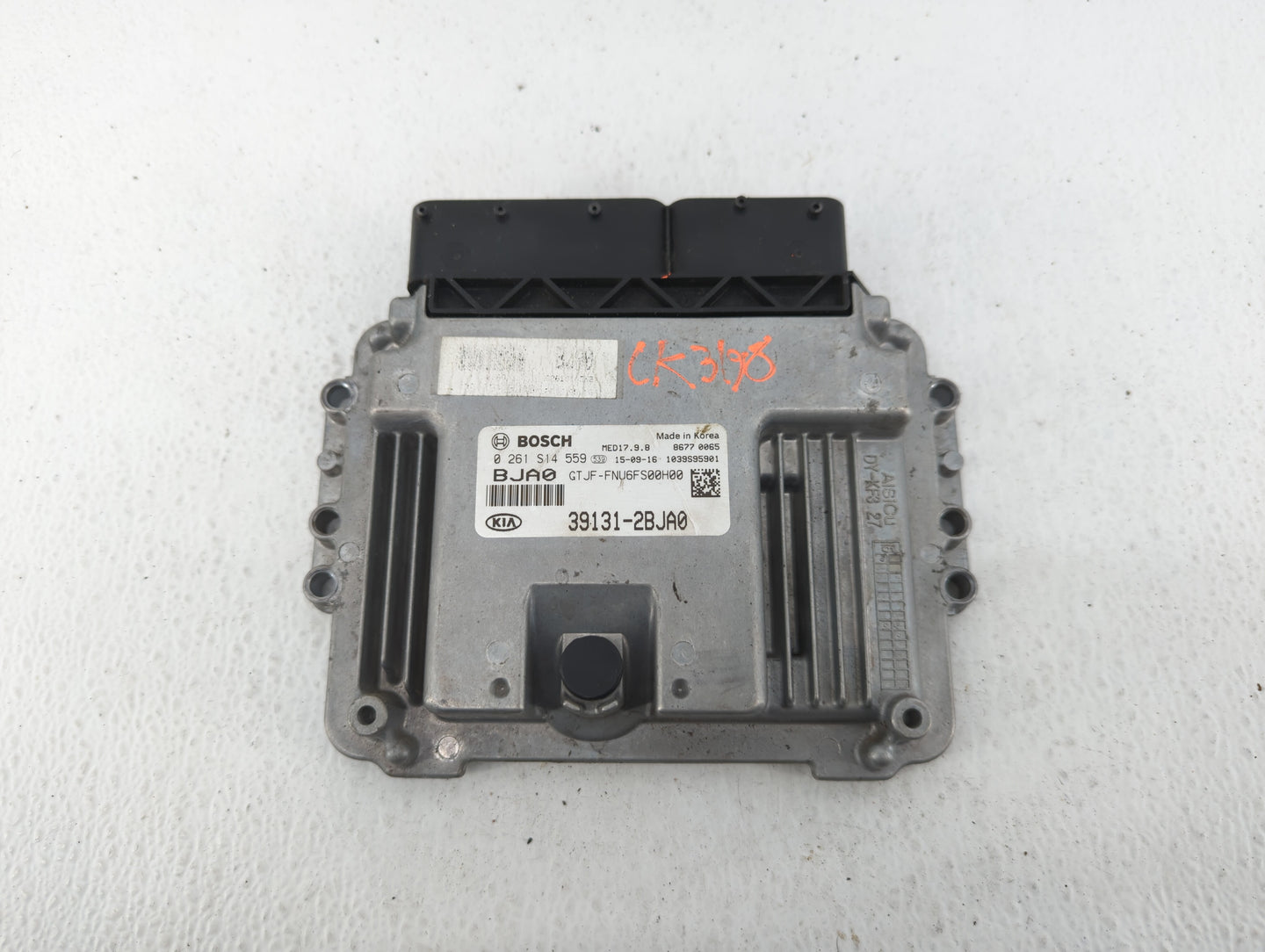 2016-2018 Kia Optima PCM Engine Control Computer ECU ECM PCU OEM P/N:39131-2BJA0 Fits Fits 2016 2017 2018 OEM Used Auto Part