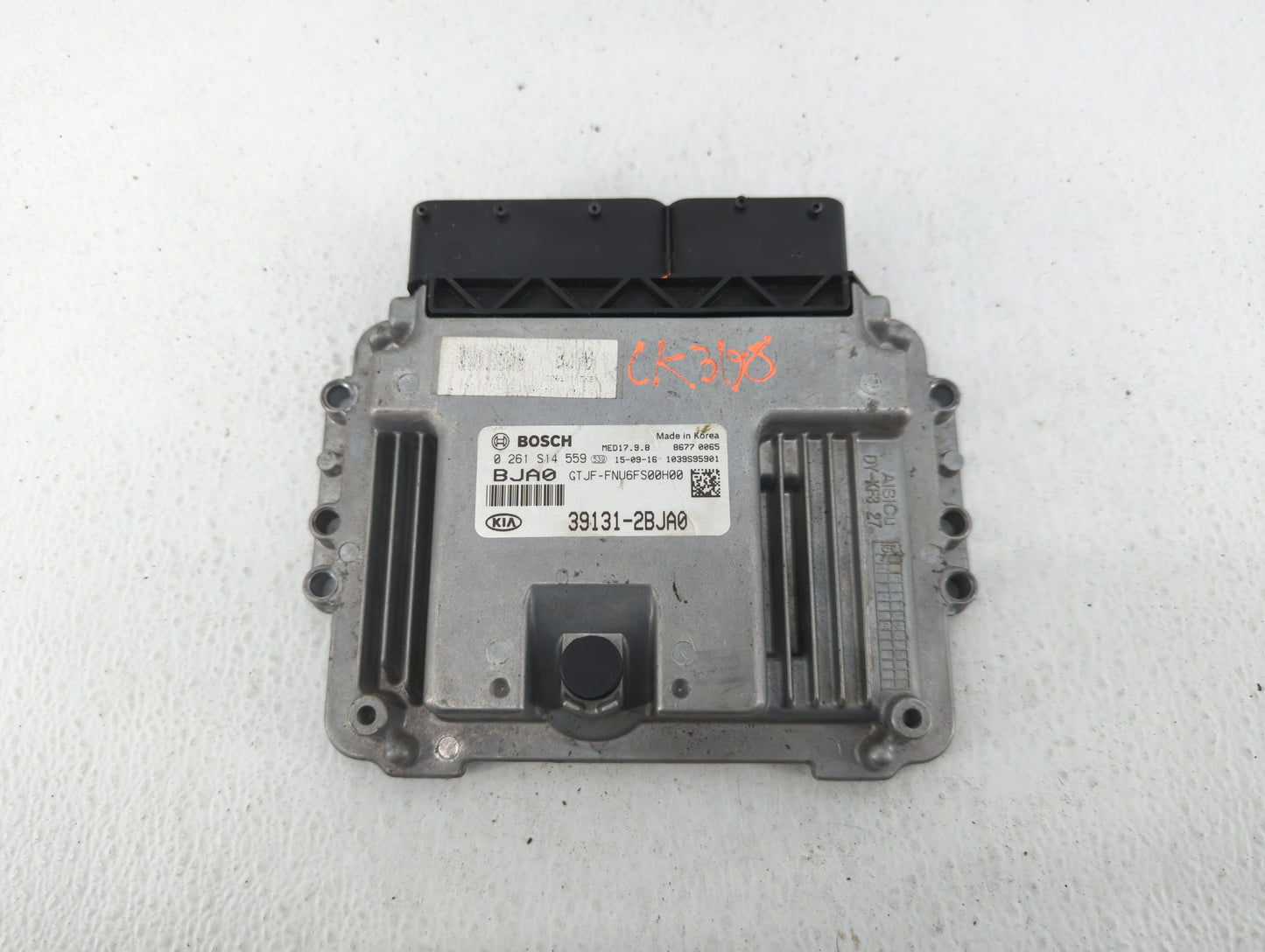 2016-2018 Kia Optima PCM Engine Control Computer ECU ECM PCU OEM P/N:39131-2BJA0 Fits Fits 2016 2017 2018 OEM Used Auto Part