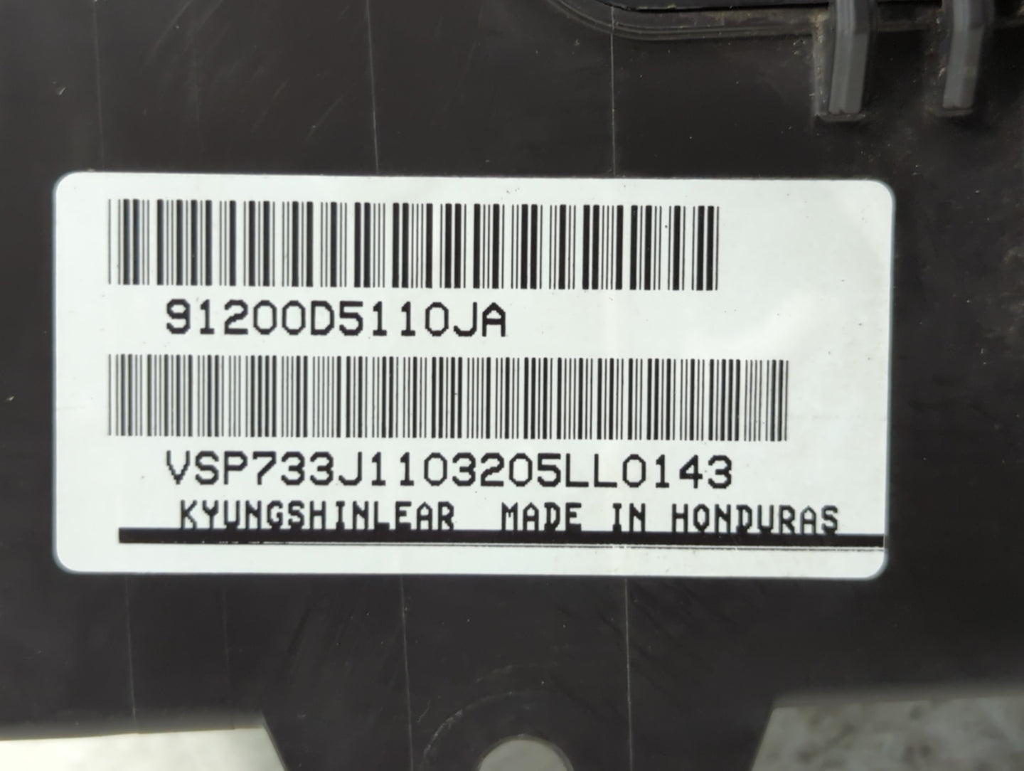 2016-2019 Kia Optima Fusebox Fuse Box Panel Relay Module P/N:91200D5110JA Fits Fits 2016 2017 2018 2019 OEM Used Auto Parts 