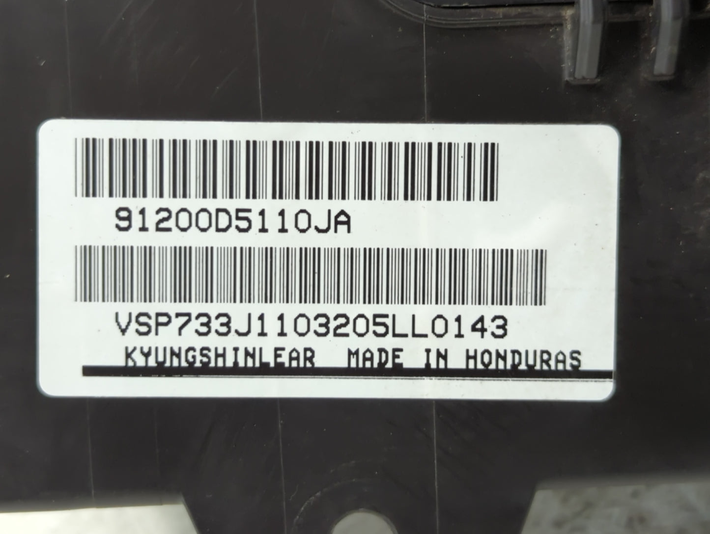 2016-2019 Kia Optima Fusebox Fuse Box Panel Relay Module P/N:91200D5110JA Fits Fits 2016 2017 2018 2019 OEM Used Auto Parts 