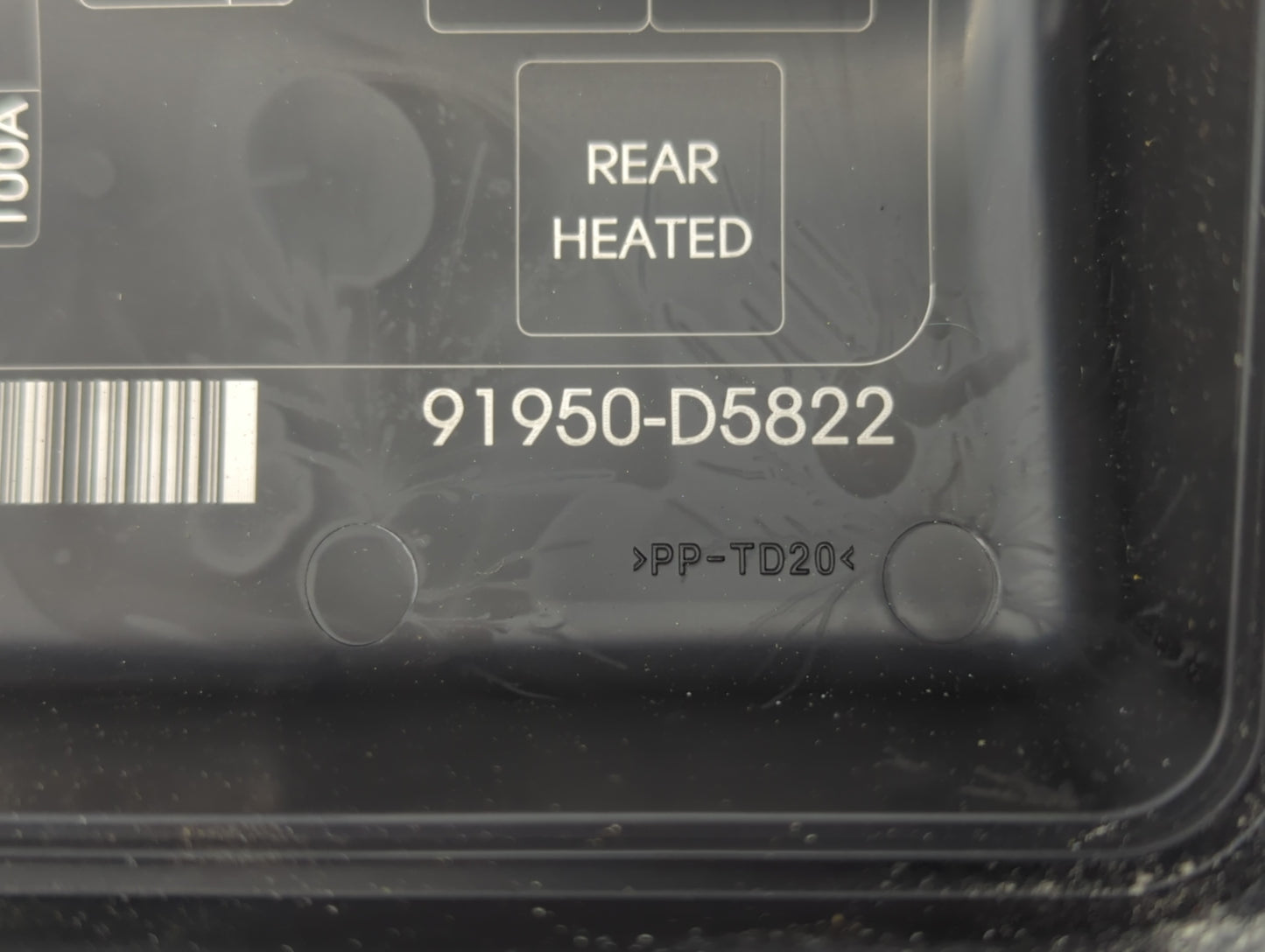 2016-2019 Kia Optima Fusebox Fuse Box Panel Relay Module P/N:91950-D5822 91950-D5841 Fits Fits 2016 2017 2018 2019 OEM Used 