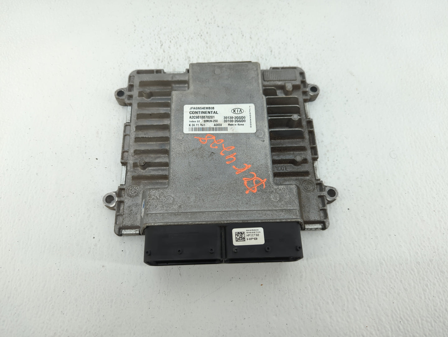 2016-2018 Kia Optima PCM Engine Control Computer ECU ECM PCU OEM P/N:39108-2GGD0 39138-2GFD0 Fits Fits 2016 2017 2018 OEM Us