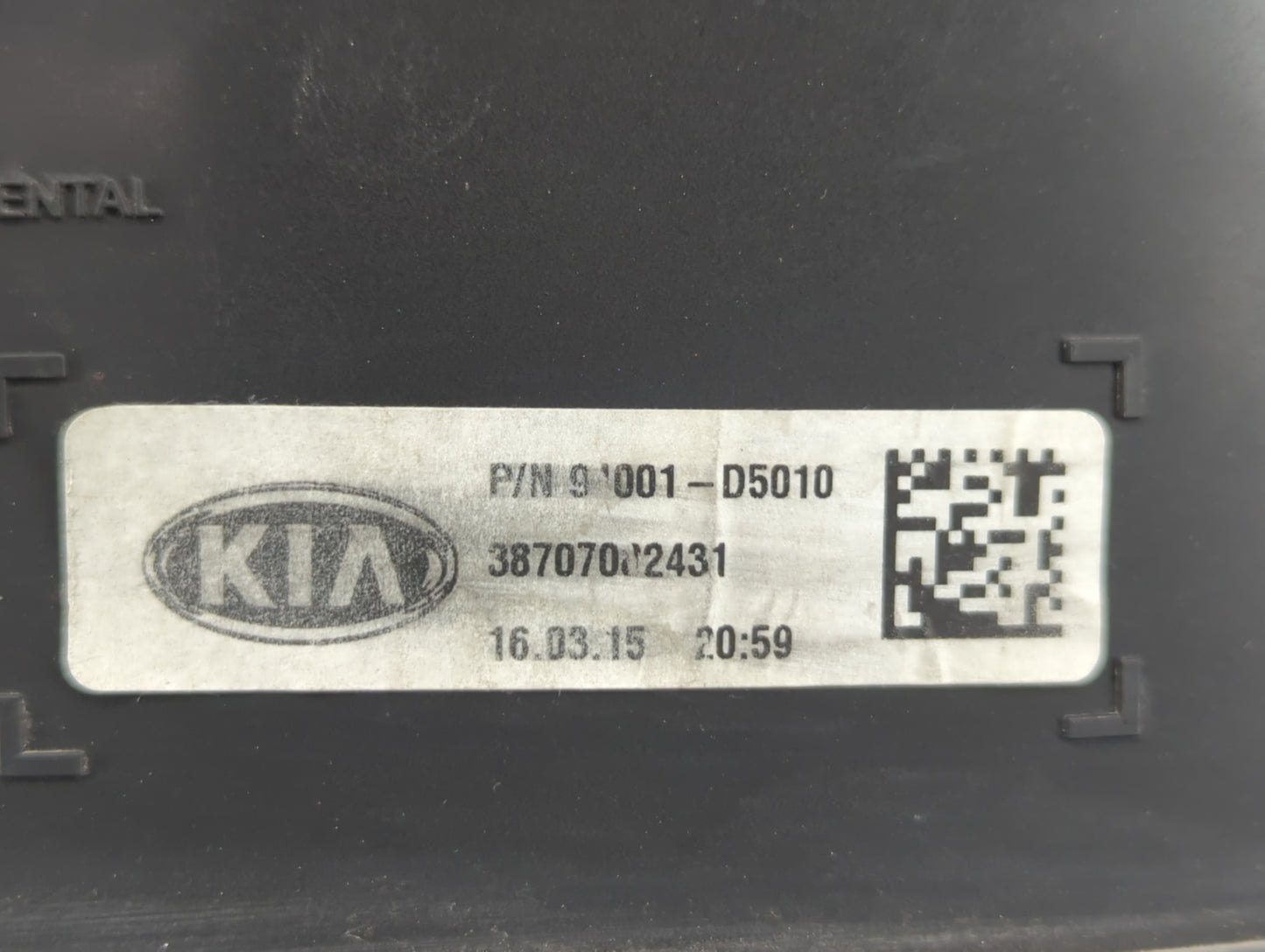 2016-2018 Kia Optima Instrument Cluster Speedometer Gauges P/N:94001-D5010 Fits Fits 2016 2017 2018 OEM Used Auto Parts - Oe