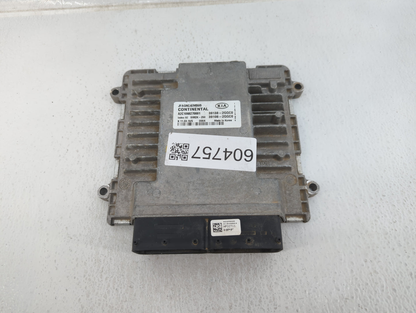 2016-2018 Kia Optima PCM Engine Control Computer ECU ECM PCU OEM P/N:39108-2GGC0 39138-2GGC0 Fits Fits 2016 2017 2018 OEM Us