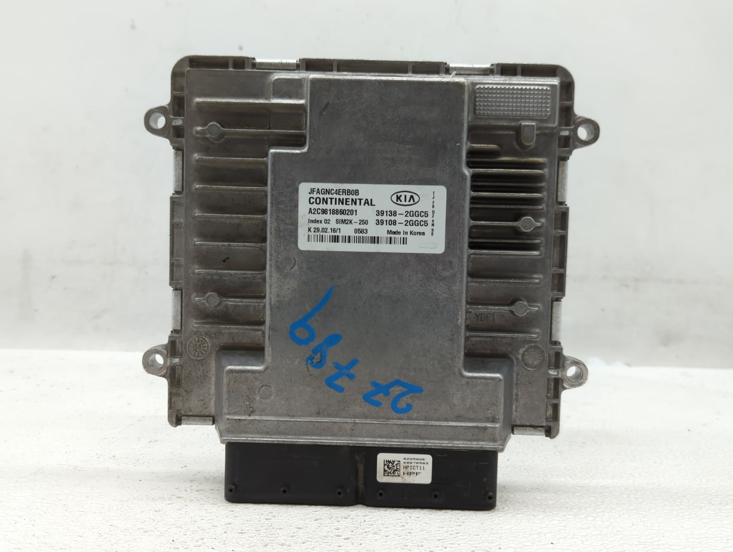 2016-2018 Kia Optima PCM Engine Control Computer ECU ECM PCU OEM P/N:39138-2GGC5 39108-2GGC0, 39138-2GGC0 Fits Fits 2016 201