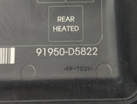 2016-2019 Kia Optima Fusebox Fuse Box Panel Relay Module P/N:91950-D5822 Fits Fits 2016 2017 2018 2019 OEM Used Auto Parts -