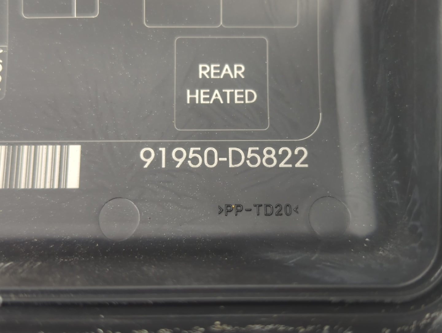 2016-2019 Kia Optima Fusebox Fuse Box Panel Relay Module P/N:91950-D5822 Fits Fits 2016 2017 2018 2019 OEM Used Auto Parts -
