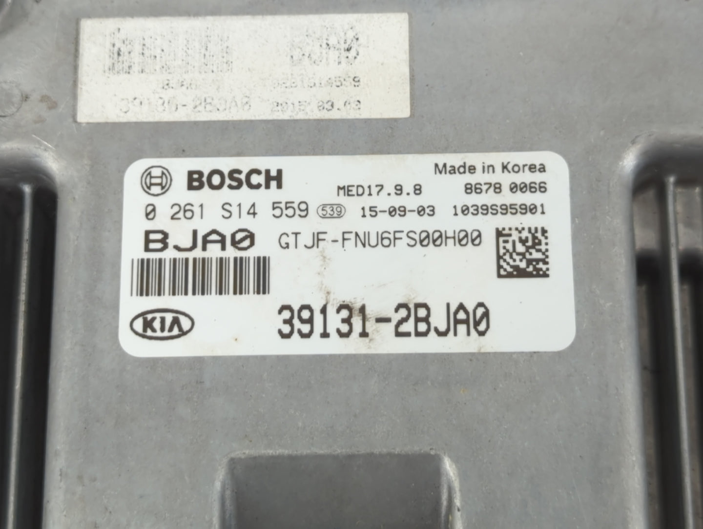 2016-2018 Kia Optima PCM Engine Control Computer ECU ECM PCU OEM P/N:39131-2BJA0 Fits Fits 2016 2017 2018 OEM Used Auto Part