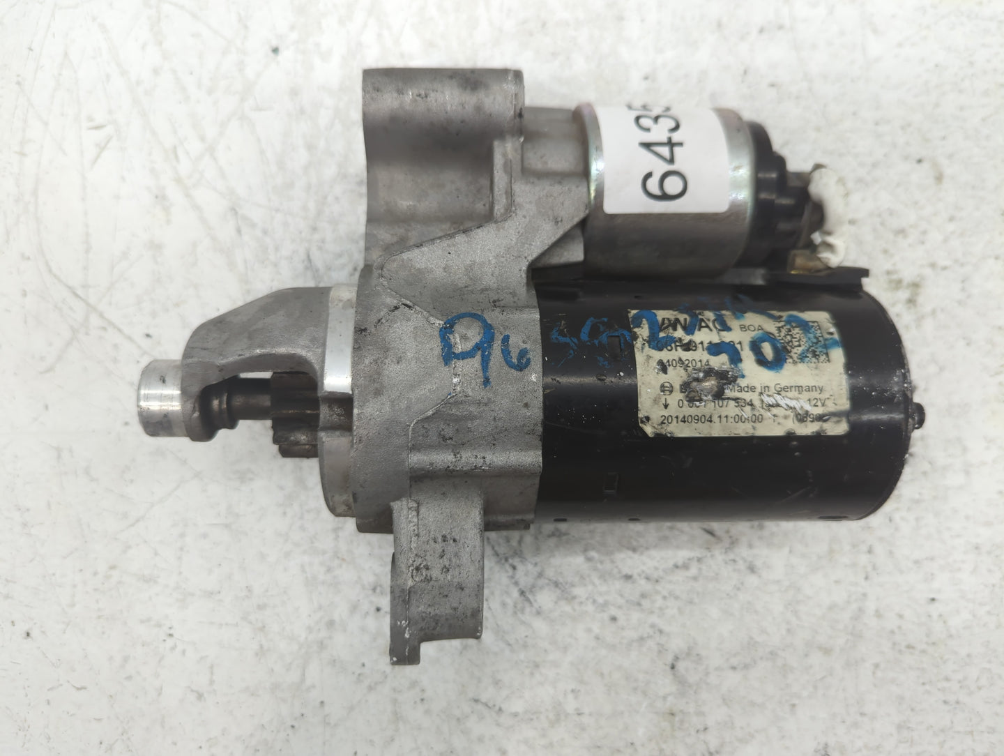 2016-2020 Kia Optima Car Starter Motor Solenoid OEM P/N:06H 911 021 A Fits Fits 2015 2016 2017 2018 2019 2020 OEM Used Auto 