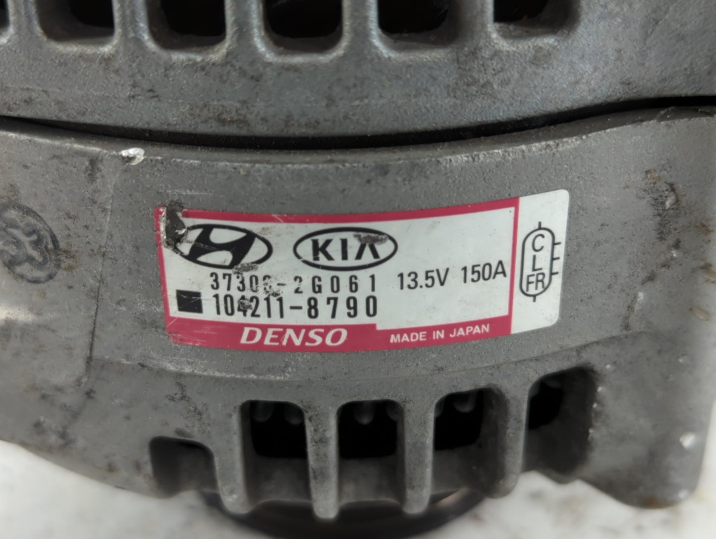 2016-2020 Kia Optima Alternator Replacement Generator Charging Assembly Engine OEM P/N:104211-8790 Fits OEM Used Auto Parts 