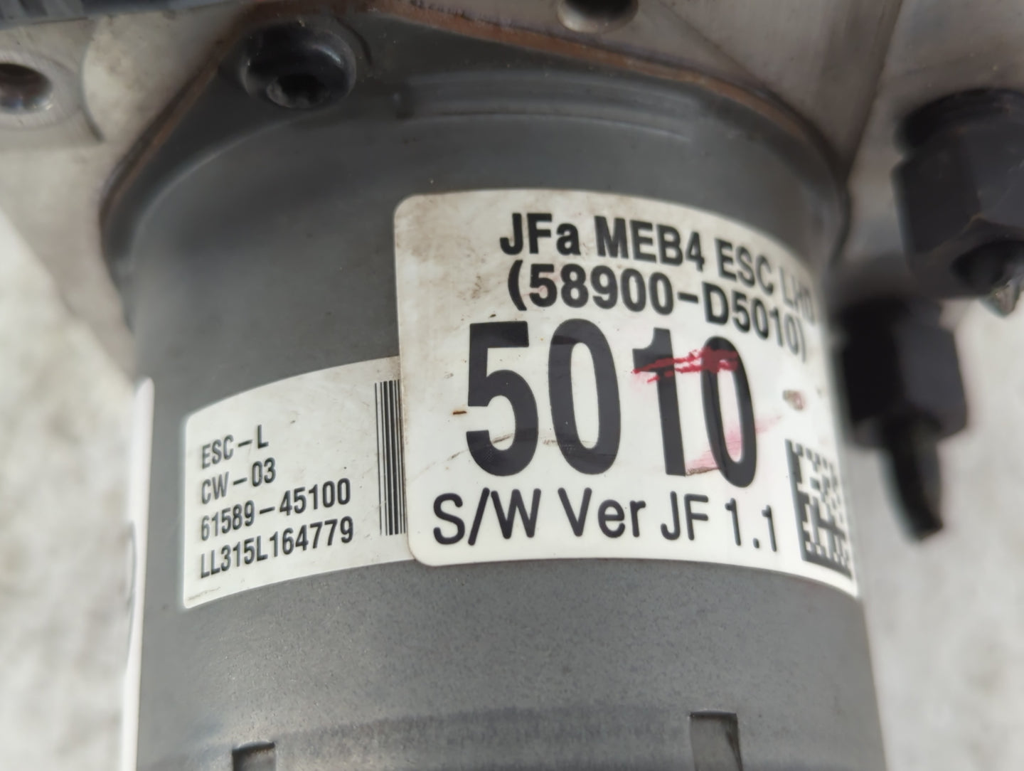 2016-2018 Kia Optima ABS Pump Control Module Replacement P/N:61589-45100 58900-D5010 Fits Fits 2016 2017 2018 OEM Used Auto 
