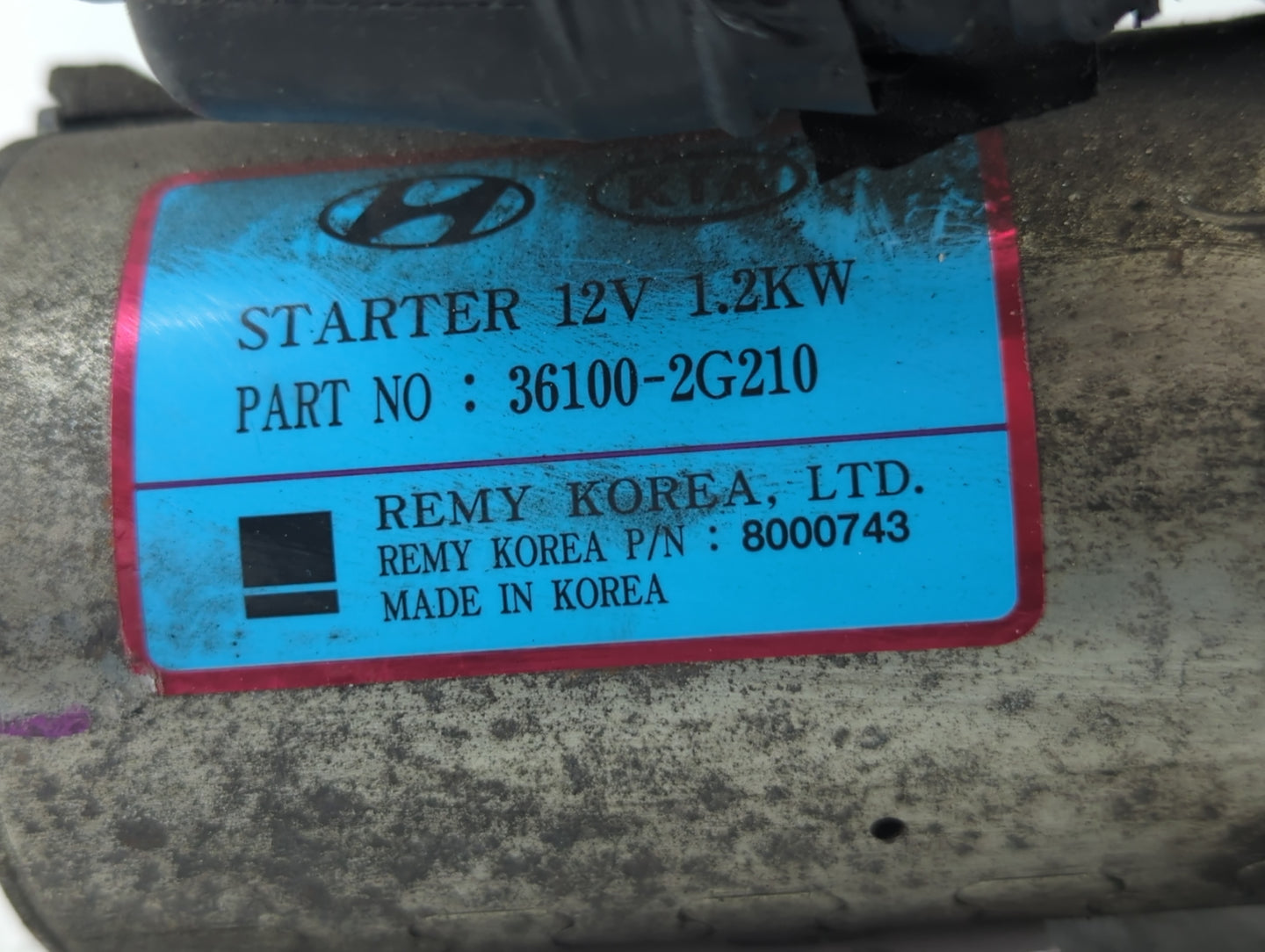 2016-2020 Kia Optima Car Starter Motor Solenoid OEM P/N:FJ5T-11000-AAA 0616 E 36100-2G210 Fits Fits 2015 2016 2017 2018 2019