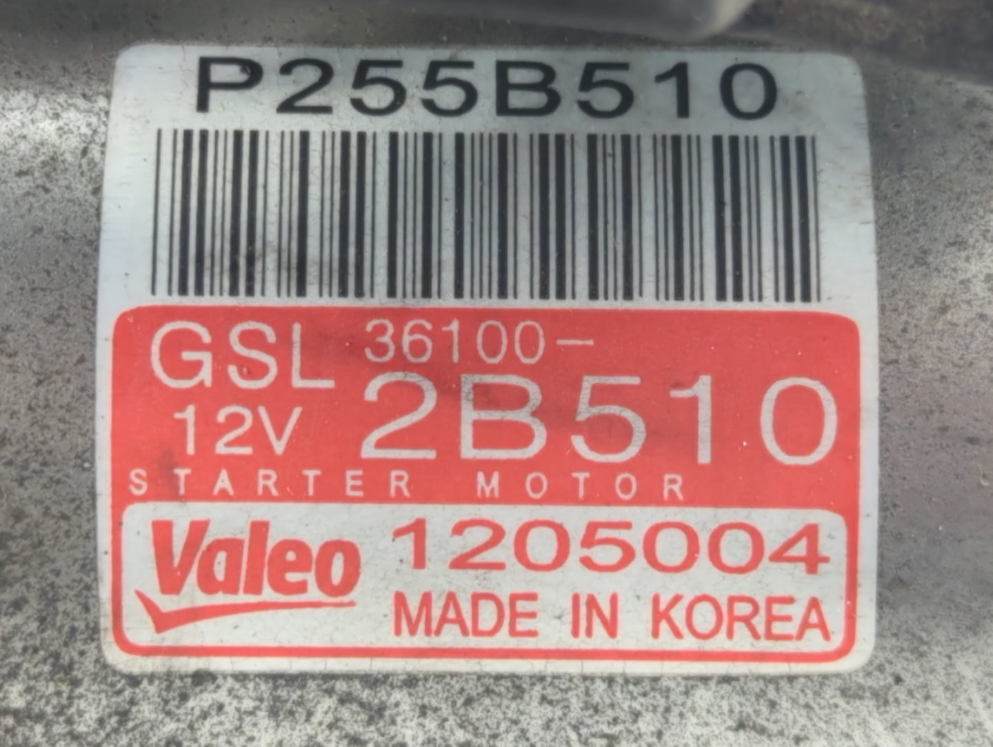 2016-2020 Kia Optima Car Starter Motor Solenoid OEM P/N:1205004 36100-2B510 Fits OEM Used Auto Parts - Oemusedautoparts1.com