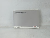 2016 Kia Optima Owners Manual Book Guide P/N:GDG5-EU5DB OEM Used Auto Parts - Oemusedautoparts1.com