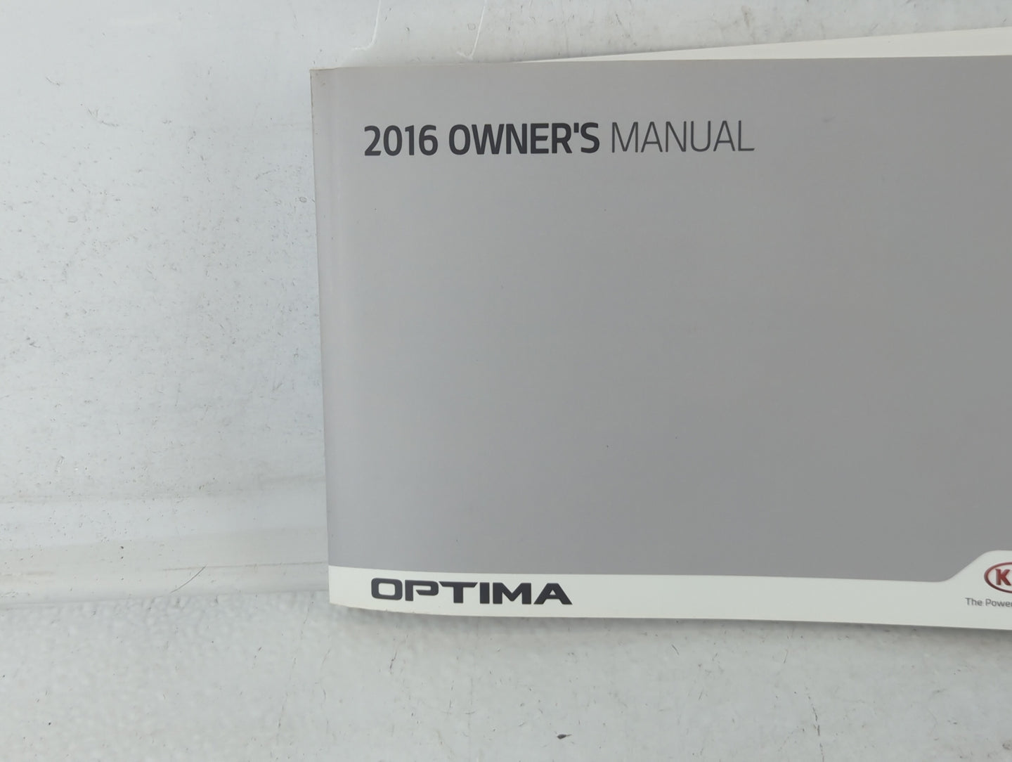 2016 Kia Optima Owners Manual Book Guide P/N:GDG5-EU5DB OEM Used Auto Parts - Oemusedautoparts1.com