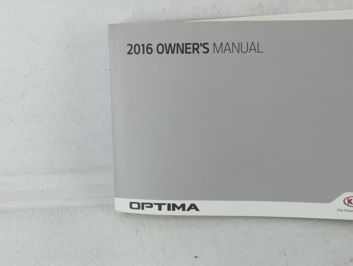 2016 Kia Optima Owners Manual Book Guide P/N:GDG5-EU5DB OEM Used Auto Parts - Oemusedautoparts1.com