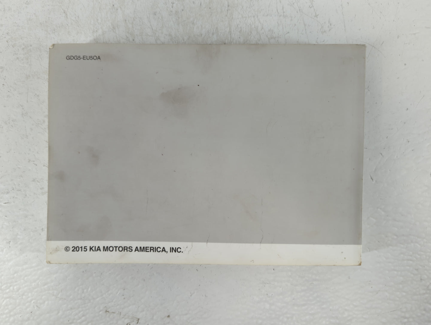 2016 Kia Optima Owners Manual Book Guide P/N:GDG5-EU5OA OEM Used Auto Parts - Oemusedautoparts1.com