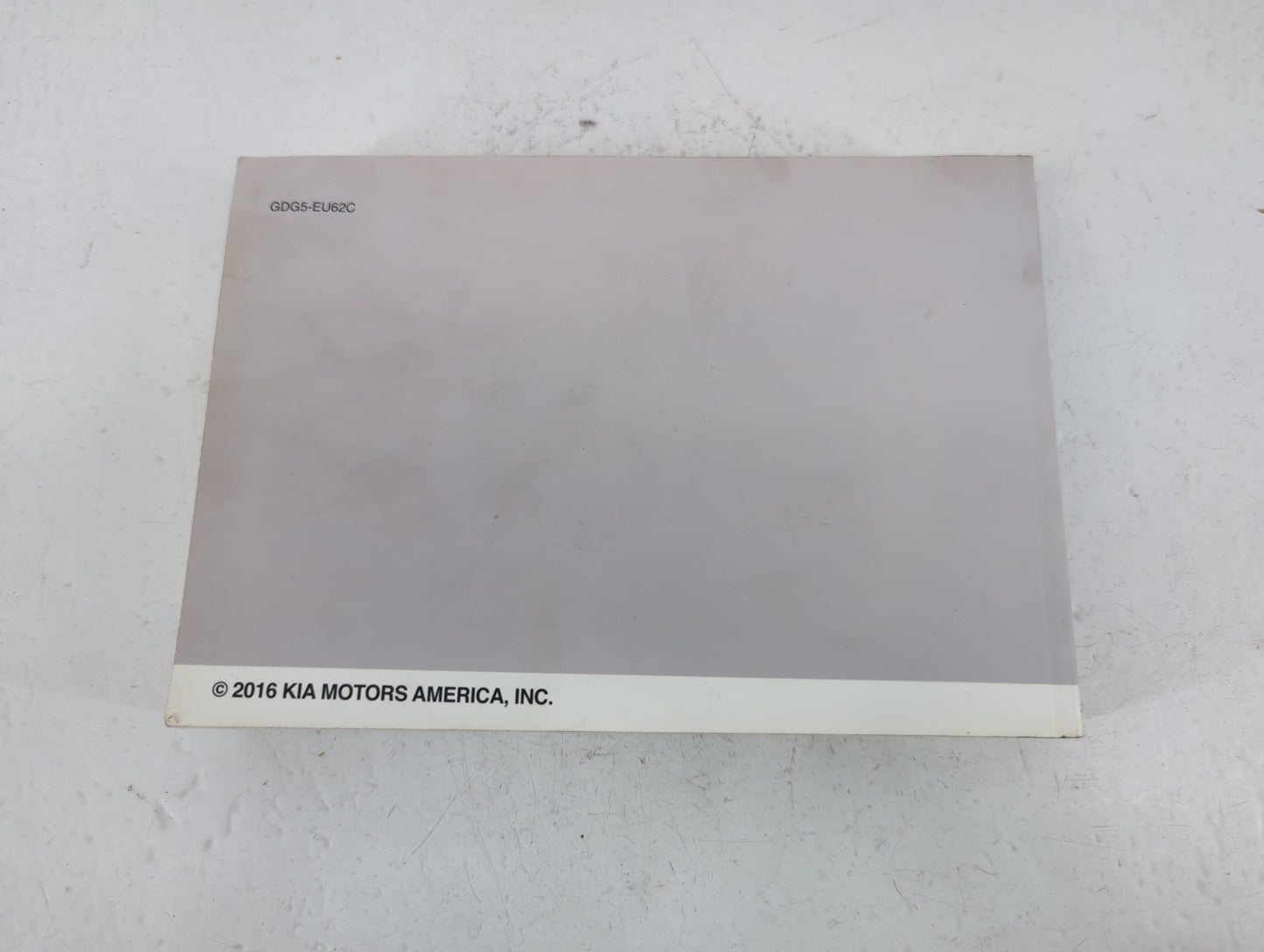 2016 Kia Optima Owners Manual Book Guide P/N:GDG5-EU62C OEM Used Auto Parts - Oemusedautoparts1.com