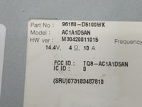 2016-2018 Kia Optima Radio AM FM Cd Player Receiver Replacement P/N:96180-D5100WK Fits Fits 2016 2017 2018 OEM Used Auto Par