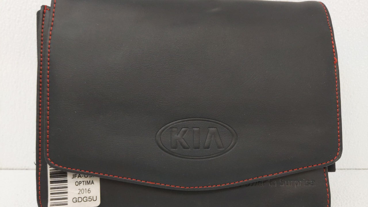 2016 Kia Optima Owners Manual Book Guide OEM Used Auto Parts - Oemusedautoparts1.com