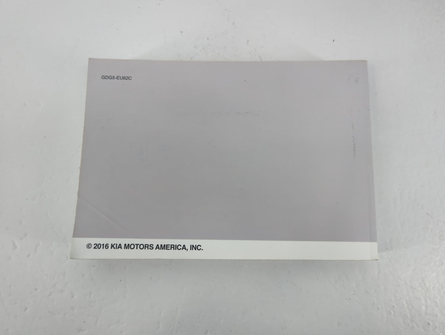2016 Kia Optima Owners Manual Book Guide P/N:GDG5-EU62C OEM Used Auto Parts - Oemusedautoparts1.com