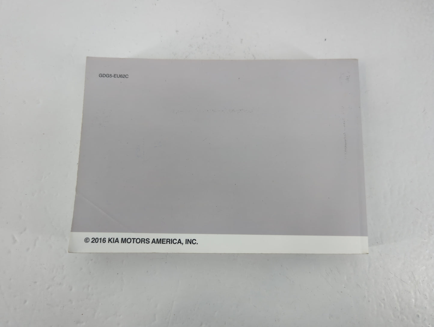 2016 Kia Optima Owners Manual Book Guide P/N:GDG5-EU62C OEM Used Auto Parts - Oemusedautoparts1.com