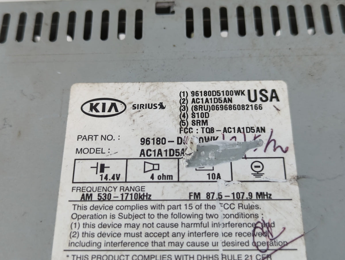 2016-2018 Kia Optima Am Fm Cd Player Radio Receiver 742773 - Oemusedautoparts1.com