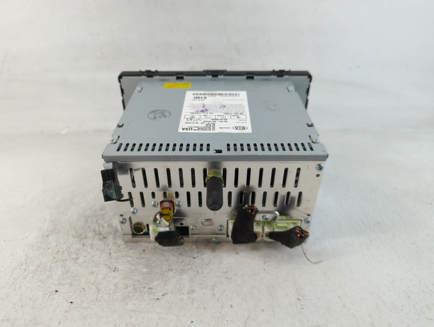 2016-2019 Kia Optima Radio AM FM Cd Player Receiver Replacement P/N:96180D5100WK Fits Fits 2016 2017 2018 2019 OEM Used Auto