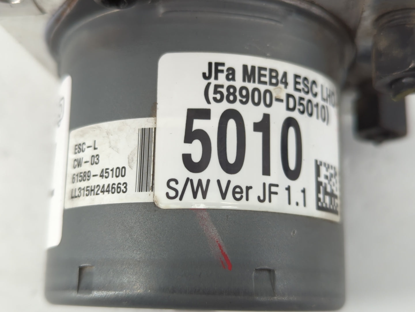 2016-2018 Kia Optima ABS Pump Control Module Replacement P/N:61589-45100 58900-D5010 Fits Fits 2016 2017 2018 OEM Used Auto 