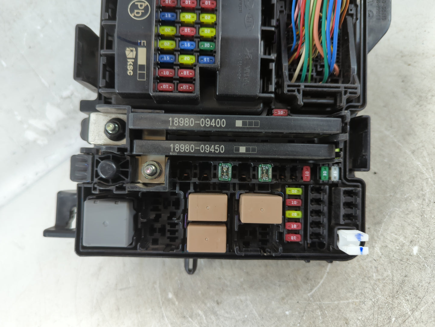 2016-2019 Kia Optima Fusebox Fuse Box Panel Relay Module P/N:PP-TD20 91950-D5822 Fits Fits 2016 2017 2018 2019 OEM Used Auto