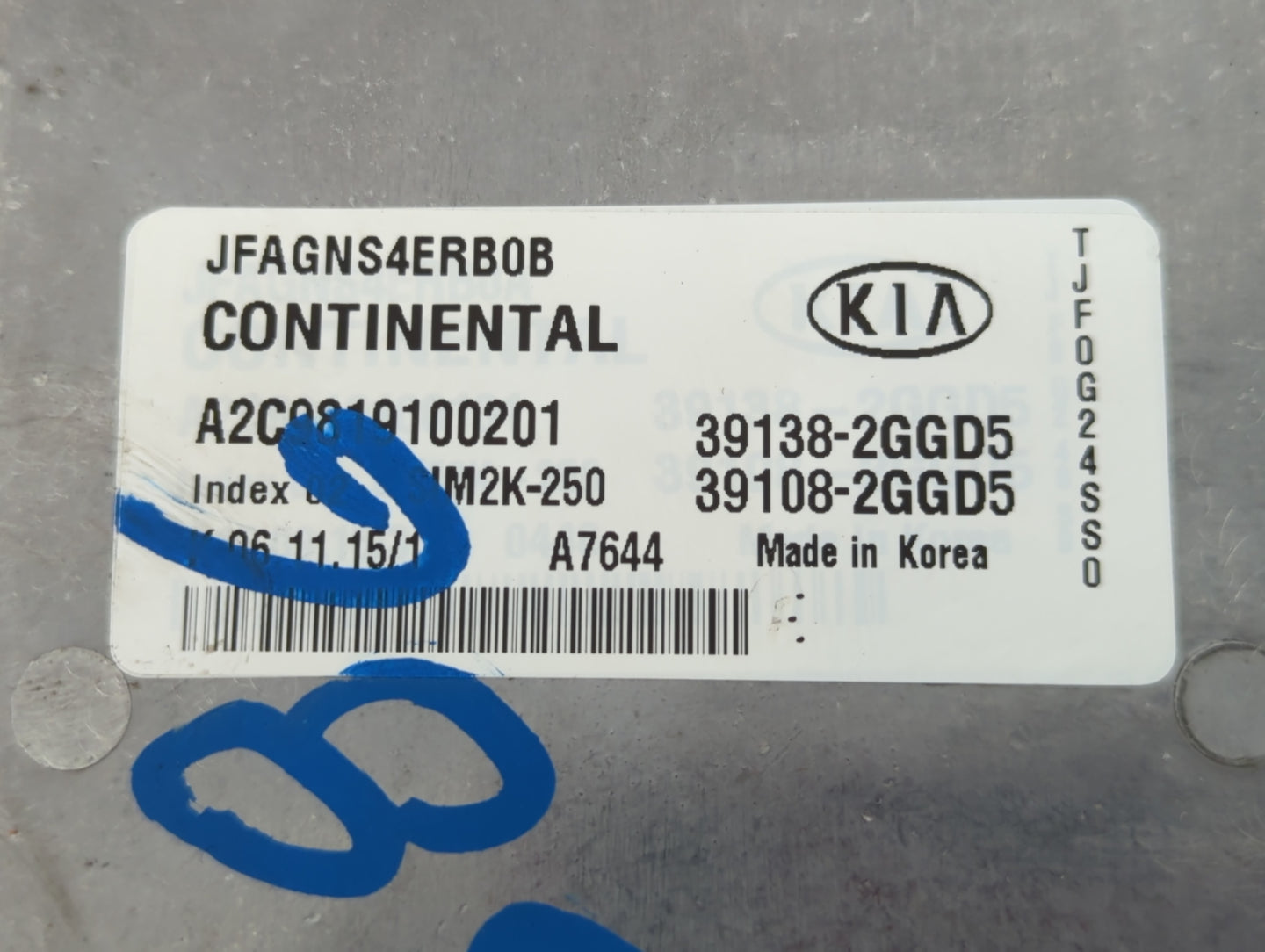 2016-2018 Kia Optima PCM Engine Control Computer ECU ECM PCU OEM P/N:39108-2GGD5 39138-2GGD5 Fits Fits 2016 2017 2018 OEM Us