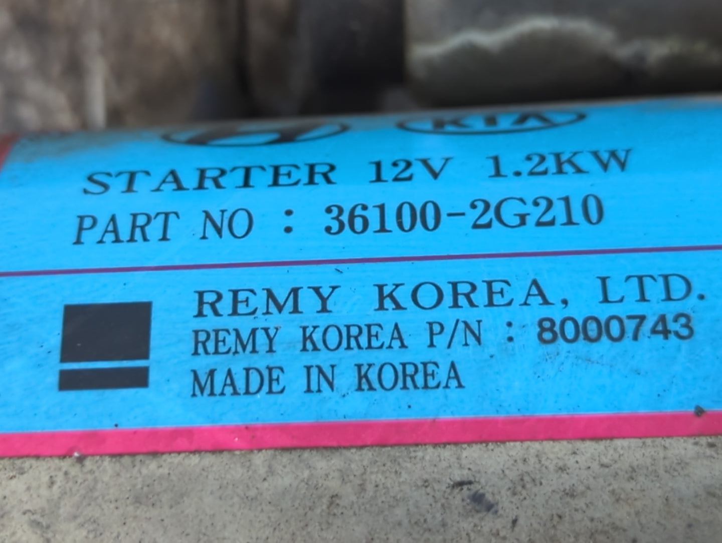 2016-2020 Kia Optima Car Starter Motor Solenoid OEM P/N:36100-2G210 Fits OEM Used Auto Parts - Oemusedautoparts1.com